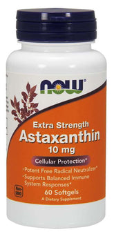 NatĂŒrliches Astaxanthin 10 MG 60 Kapseln NOW FOODS